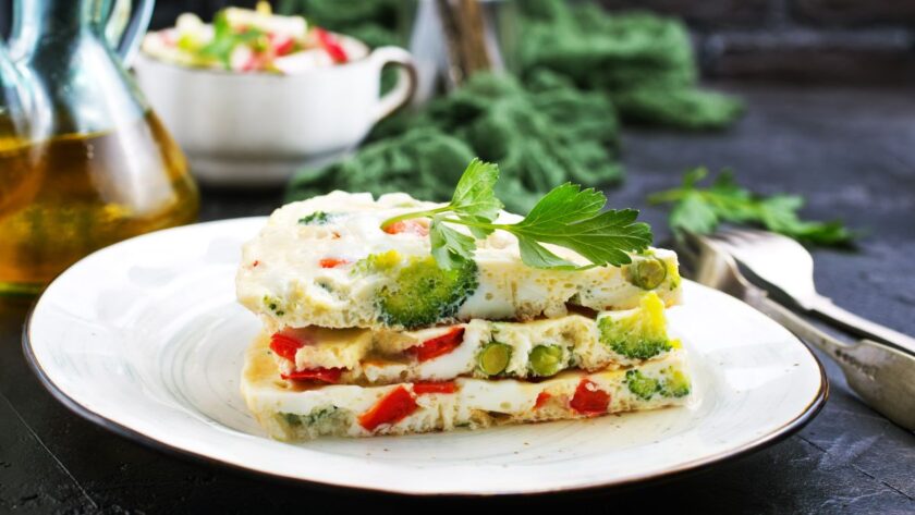 frittata di albumi al forno