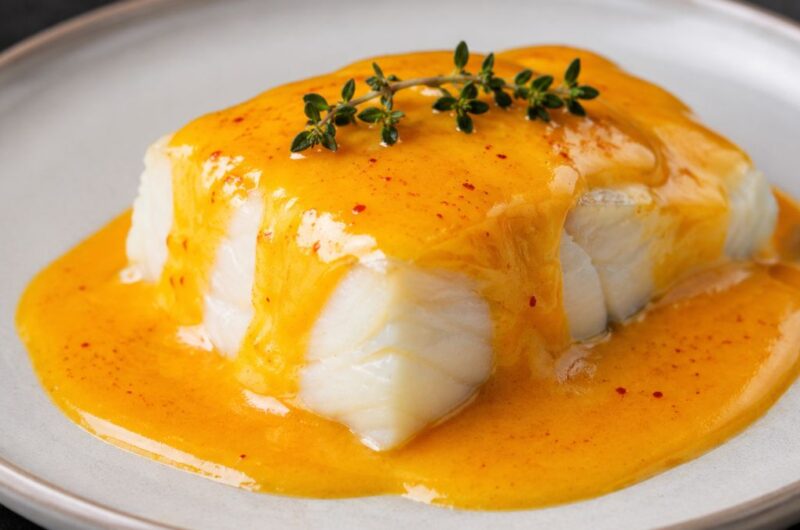 filetto di baccalà alla basca sottovuoto a bassa temperatura con salsa pil-pil