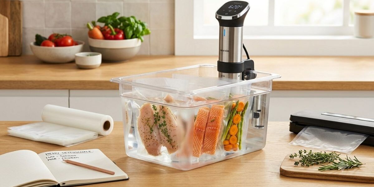 meal prep e cottura sottovuoto