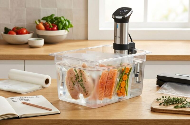 meal prep e cottura sottovuoto