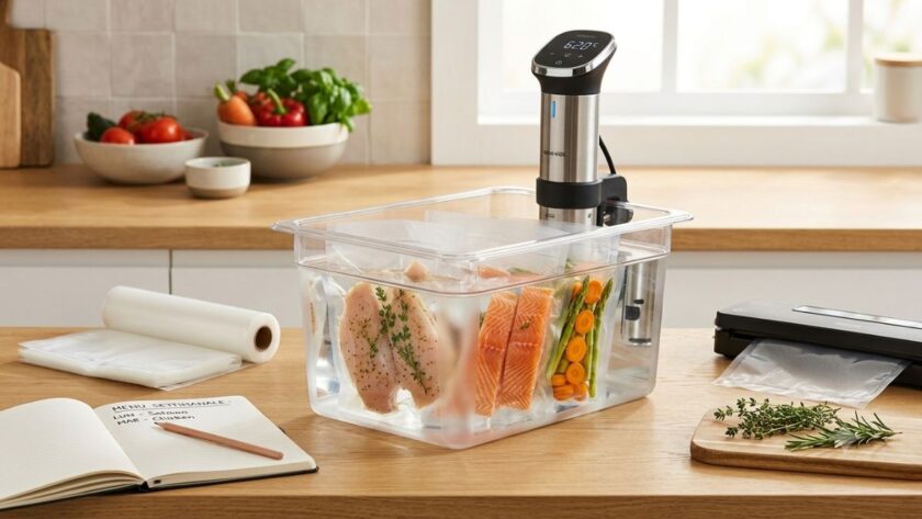meal prep e cottura sottovuoto