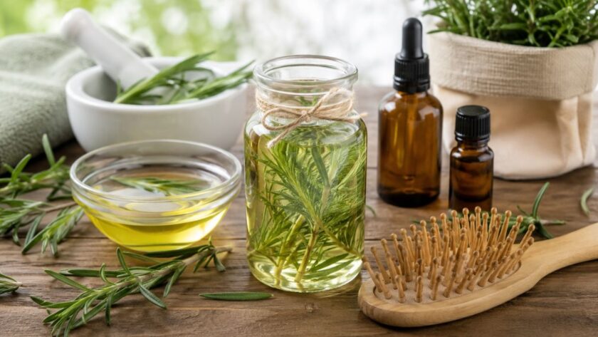 rosmarino per capelli forti e lucenti