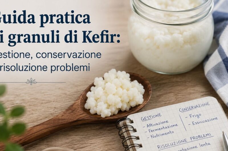 Granuli di kefir di latte freschi per la fermentazione casalinga