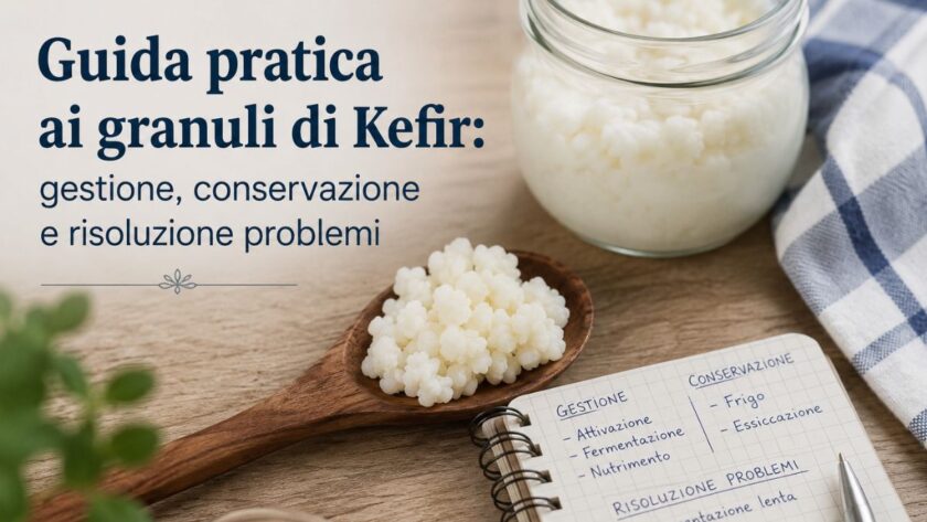 Granuli di kefir di latte freschi per la fermentazione casalinga