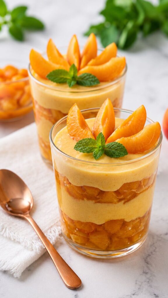 coppette di albicocche e yogurt gluten free