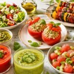 Menu estivo con piatti freschi e ricette leggere