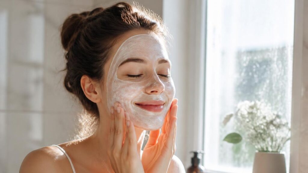 preparazione maschera viso naturale al kefir e miele